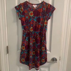 LuLaRoe girls Mae dress size 10